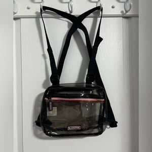 Black Pink Transparent Bag